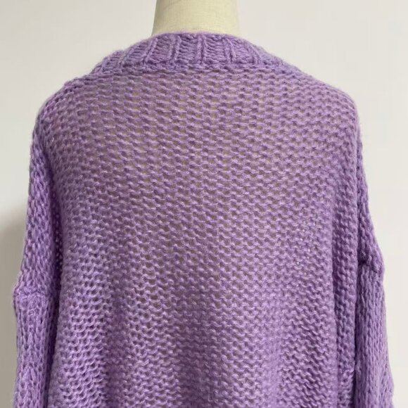 Loewe Light Purple Knit Sweater - Picture 7 of 11